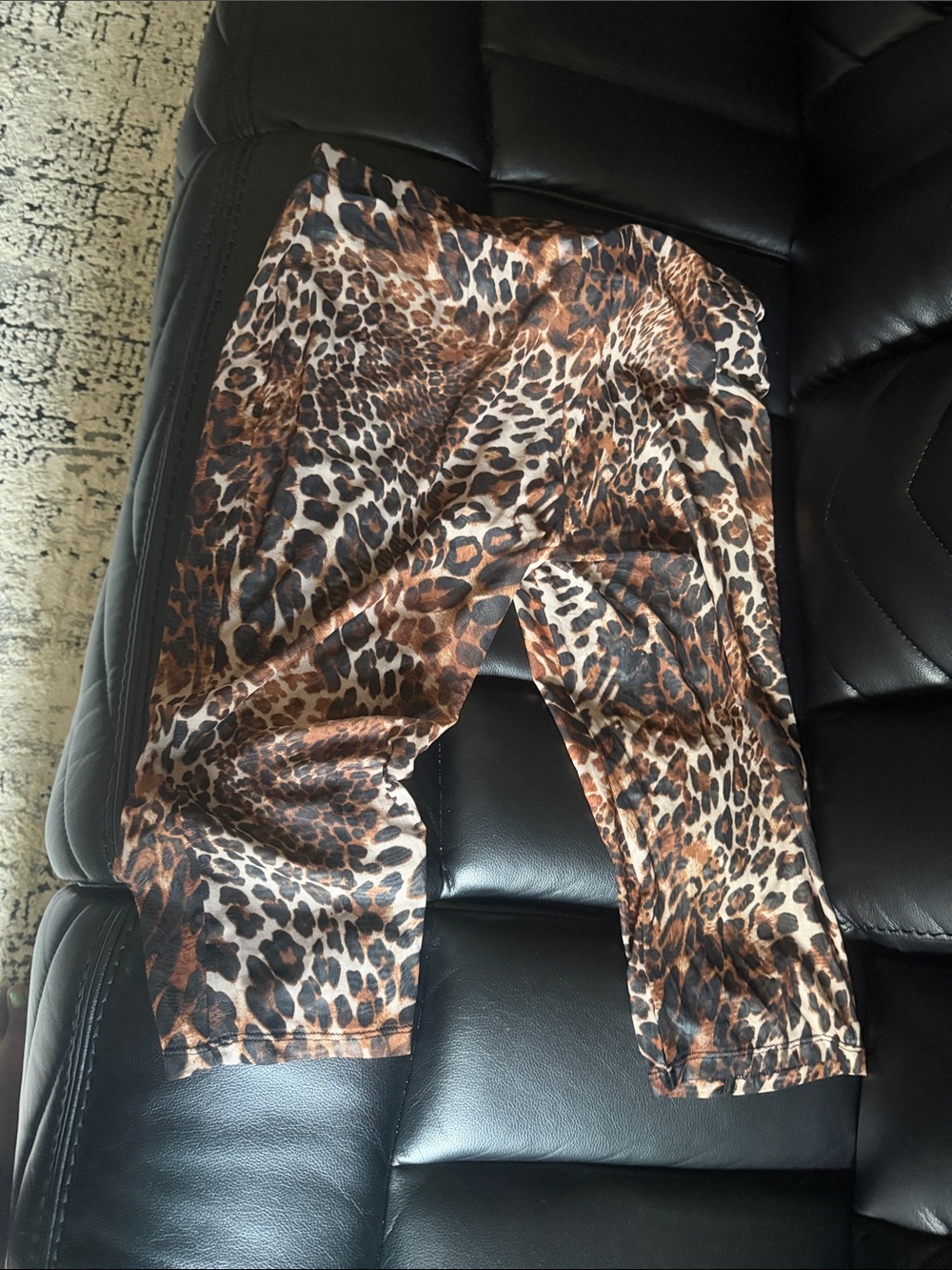 Leopard Print women Leggings - Brown Animal Print